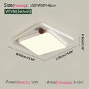 Ceiling Light Axyaa Modern LED Main Lamp Ultra Bright Minimalist Bedroom Study Light