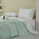 Axyaa Cool Silk Summer Quilt - Machine Washable, Double Ice Silk - Black Tech