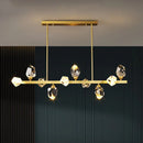 Axyaa Crystal Chandelier Pendant Light for Living Room, Dining Room, and Ceiling - Indoor Luxury Lighting