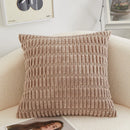 Axyaa Green Velvet Corduroy Striped Cushion Cover 45x45cm Modern Home Decor Pillow Case
