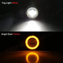 Axyaa LED Angel Eye Fog Light for Ford Focus Fusion Fiesta Explorer