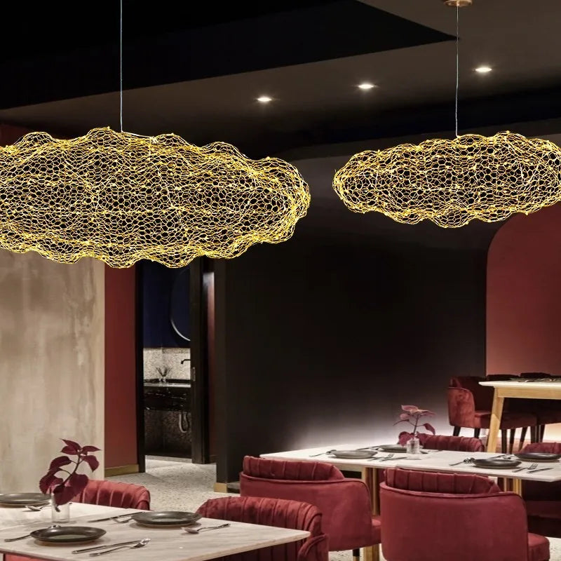 Axya Hollow Cloud Pendant Light - Danish Design for Bedroom and Staircase