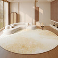 Axyaa Plush Round Carpet: Soft, Fluffy Rug for Luxurious Living Room & Bedroom