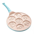 Axyaa Seven-hole Non-stick Animal Smiley Pancake Pan with Bakelite Handle