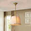 Axyaa Luxury Fabric LED Chandelier for Home Lighting