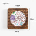 Axyaa Solid Wood Heat Insulation Mat, Anti-Scalding Table Mat-Coaster