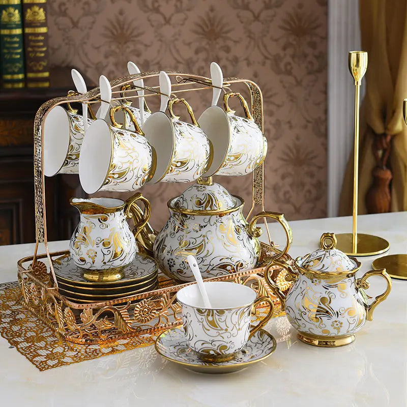 Axya Nordic Noble Bone Coffee Set with Tea Spoon
