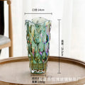 Axyaa Crystal Glass Hydroponic Vase for Art Flower Arrangement and Decor