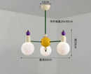 Axyaa Minimalist LED Glass Pendant Chandelier for Modern Home Decor
