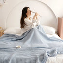 Axyaa Cotton Waffle Towel Quilt Summer Cool Blanket Air Conditioner Quilt