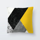 Axyaa Geometric Yellow Pillowcase for Chic Home Decor and Comfort