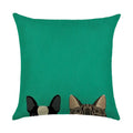 Axyaa Cartoon Dog Linen Pillowcase 45*45cm