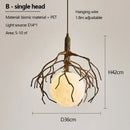 Axyaa Retro Branch Ceiling Chandelier Designer LED Hanging Light for Home Décor