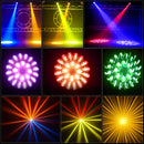 Axyaa 230W Beam Moving Head Light: 17 Gobos, 14 Colors, 16 Prisms