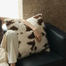 Axyaa Luxe Fox Fur Throw Pillows | High Quality Plush Back Cushion for Sofa Bed