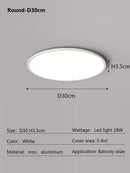Axyaa Ultra Slim LED Ceiling Light for Modern Minimalist Home Decor