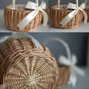 Axyaa Rattan Woven Flower Basket - Handmade Multifunctional Home Decor