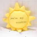 Axyaa Stars Clouds Girl Heart Shaped Pillow for Bedroom and Living Room