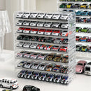 Axyaa Acrylic Toy Car Display Stand Multi-Layer Storage Box for Hot Wheels