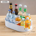 Refrigerator Spice Rack Turntable by Axyaa - 360° Rotating Lazy Susan Organizer