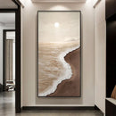 Abstract Heavy Texture Oil Painting Palette Knife Canvas Art Mural Light Wall Picture by Axyaa.