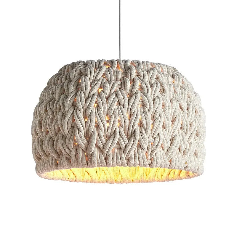 Axyaa Knited Rope LED Pendant Lights - Nordic Minimalism Dining Room Fixtures
