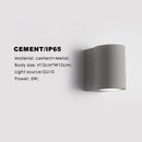 Axyaa Waterproof Wall Lamp Japanese Nordic Homestay Sconce Bedside Cement Light