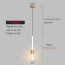 Axyaa Long Line Black/Gold Pendant Light for Bedroom and Living Room Wall Decor
