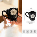 Axya White Rose Ceramic Coffee Mugs, Set of 2