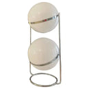Axyaa Acrylic Ball Floor Lamp Chrome LED Standing Light