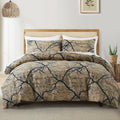 Leaf Plant Duvet Set, Boho Quilt Cover, Home Bedding by Axyaa