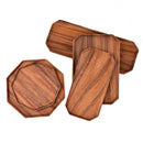 Axyaa Acacia Wood Multi-Shape Serving Tray for Fruit and Desserts