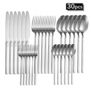 Axyaa Stainless Steel Tableware Set - High-End Knife, Fork, Spoon for Kitchen & Restaurant