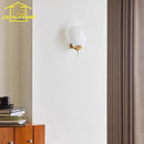 Axyaa Brass Ginkgo Wall Lamp LED G9: Luxury Medieval Zen Art for Living Room or Bedroom