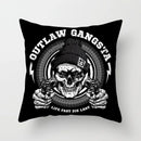 Axyaa Black Grey Skull Face Pillowcase for Halloween Living Room Decor