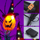 Halloween Glowing Pumpkin Ghosts Lights Set by Axyaa for Indoor and Outdoor Decor