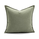 Axyaa Cream Style Matcha Green Cushion Cover 45X45 - Soft and Simple Decor Pillowcase