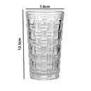 Axyaa Rattan Net Red Glass Cup Set - Household Water Juice Coffee Cold Drinking Mug