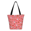 Axyaa Hello Kitty Tote Bag: Cute Kawaii Cartoon Top Handle Zipper Bag for Women
