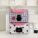 Axyaa Cartoon Cute Waterproof Cosmetic Bag - Portable Organizer for Women