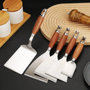 Axyaa Stainless Steel Wooden Handle Spatula Turner Scraper BBQ Utensil
