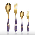 Axyaa Stainless Steel Dinnerware Set: Forks, Spoons, and Fruit/Coffee/Dessert Cutlery