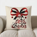 Axyaa Christmas Reindeer Plaid Snowflake Throw Pillow Cover