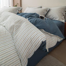 Axyaa Striped Jacquard Cotton Bedding Set