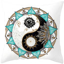 Axyaa Mandala Print Square Pillowcase - Home Decor Cushion Cover