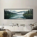 Axyaa Mountain Mist Canvas Art Print for Modern Home Decor