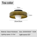 Axyaa Glass Ceiling Light LED E27 Bedroom Living Room Home Decor Lighting