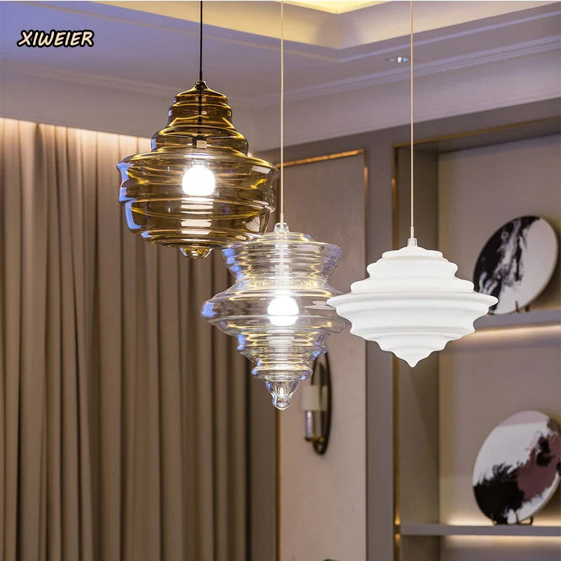 Axyaa Glass Chandelier: Modern Art Dining Room & Living Room Lighting