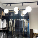 Axyaa French Glass Ball Chandelier Vintage LED Pendant Light