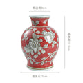 Blue & White Belly Vase by Axyaa - Retro Chinese Porcelain Ornaments for Home Decor